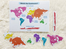 Load image into Gallery viewer, Continents Matching Activity