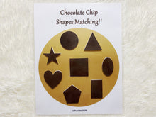 Load image into Gallery viewer, Chocolate Chip Shapes Matching Activity