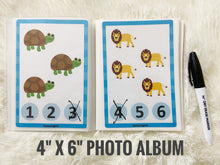 Load image into Gallery viewer, Count and Clip Animals Cards