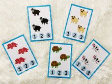 Load image into Gallery viewer, Count and Clip Animals Cards