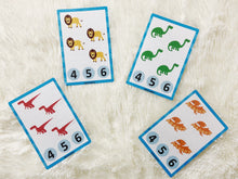 Load image into Gallery viewer, Count and Clip Animals Cards