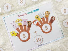 Load image into Gallery viewer, Counting and Addition Practice Activity