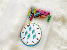 Load image into Gallery viewer, Count and Clip Dinosaur Cards, Toddler, Preschool, Prek Math