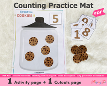 Load image into Gallery viewer, Cookies Counting Activity Mat
