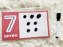 Load image into Gallery viewer, Counting Practice Activity Cards, Numbers Playdoh