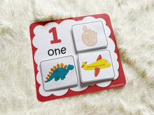 Load image into Gallery viewer, Counting Practice, Learn to count, Preschool Math, Count and Match, Montessori Math