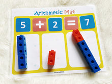 Load image into Gallery viewer, Counting Practice Activity Mat, Preschool Math, Learn to count, Montessori Counting