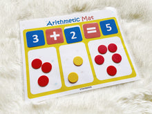 Load image into Gallery viewer, Counting Practice Activity Mat, Preschool Math, Learn to count, Montessori Counting