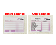Load image into Gallery viewer, Editable Kids Chore Chart