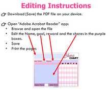 Load image into Gallery viewer, Editable Kids Chore Chart