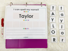 Load image into Gallery viewer, Editable 6 Letter Name Spelling Practice Activity Printable, Name Building and Writing