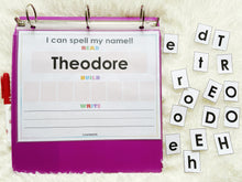 Load image into Gallery viewer, Editable 8 Letter Name Spelling Practice Activity, Name Building and Writing