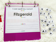 Load image into Gallery viewer, Editable 10 Letter Name Spelling Practice Activity, Name Building and Writing