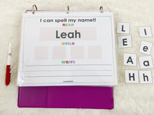 Load image into Gallery viewer, Editable 4 Letter Name Spelling Practice Activity Printable, Name Building and Writing
