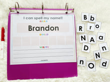 Load image into Gallery viewer, Editable 7 Letter Name Spelling Practice Activity, Name Building and Writing