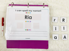 Load image into Gallery viewer, Editable 3 Letter Name Spelling Practice Activity Printable, Name Building and Writing