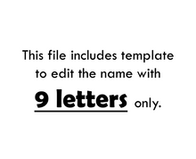 Load image into Gallery viewer, Editable 9 Letter Name Spelling Practice Activity, Name Building and Writing