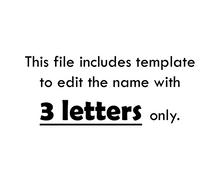 Load image into Gallery viewer, Editable 3 Letter Name Spelling Practice Activity Printable, Name Building and Writing