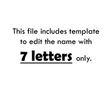 Load image into Gallery viewer, Editable 7 Letter Name Spelling Practice Activity, Name Building and Writing
