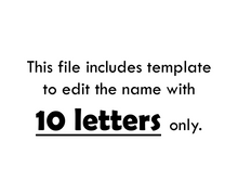 Load image into Gallery viewer, Editable 10 Letter Name Spelling Practice Activity, Name Building and Writing
