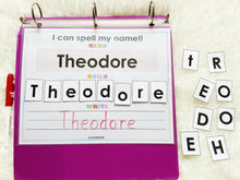 Load image into Gallery viewer, Editable 8 Letter Name Spelling Practice Activity, Name Building and Writing