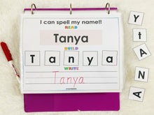 Load image into Gallery viewer, Editable 5 Letter Name Spelling Practice Activity Printable, Name Building and Writing