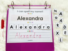 Load image into Gallery viewer, Editable 9 Letter Name Spelling Practice Activity, Name Building and Writing