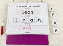 Load image into Gallery viewer, Editable 4 Letter Name Spelling Practice Activity Printable, Name Building and Writing
