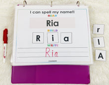 Load image into Gallery viewer, Editable 3 Letter Name Spelling Practice Activity Printable, Name Building and Writing