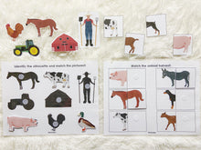 Load image into Gallery viewer, Farm Animals Busy Book