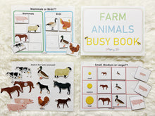 Load image into Gallery viewer, Farm Animals Busy Book
