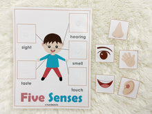 Load image into Gallery viewer, Five Senses Busy Book Activity