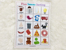 Load image into Gallery viewer, Five Senses Busy Book Activity