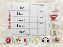 Load image into Gallery viewer, Five Senses Sorting Activity