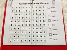 Load image into Gallery viewer, Frog and Butterfly Lifecycle Activities, Montessori 3 Part Cards