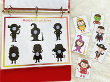 Load image into Gallery viewer, Halloween Busy Book, Fall or Autumn Quiet Book, Learning Binder
