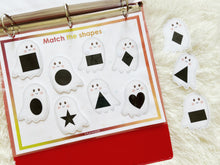 Load image into Gallery viewer, Halloween Busy Book, Fall or Autumn Quiet Book, Learning Binder