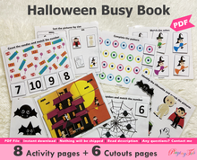 Load image into Gallery viewer, Halloween Busy Book