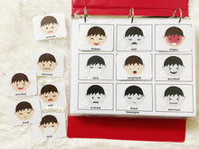 Load image into Gallery viewer, Body Parts Busy Book, Toddler Busy Book, Learning Binder, Quiet Book