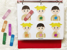 Load image into Gallery viewer, Body Parts Busy Book, Toddler Busy Book, Learning Binder, Quiet Book