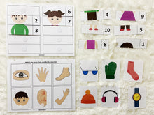 Load image into Gallery viewer, Body Parts Busy Book, Toddler Busy Book, Learning Binder, Quiet Book