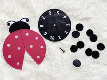 Load image into Gallery viewer, Ladybug Spots Counting Activity, Numbers 1 to 10