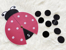 Load image into Gallery viewer, Ladybug Spots Counting Activity, Numbers 1 to 10