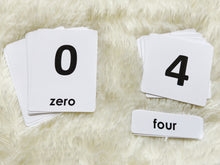 Load image into Gallery viewer, Number Flashcards, Montessori 3-part cards