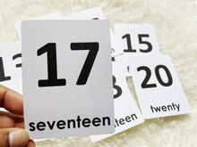 Load image into Gallery viewer, Number Flashcards 11 - 20, Montessori 3-part cards