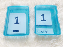 Load image into Gallery viewer, Number Flashcards, Montessori 3-part cards