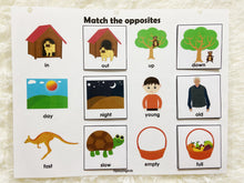 Load image into Gallery viewer, Opposites Matching Activity