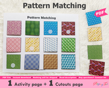 Load image into Gallery viewer, Patterns Matching Activity