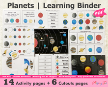 Load image into Gallery viewer, Planets/ Solar System Busy Book