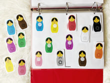 Load image into Gallery viewer, Nesting Dolls Busy Book